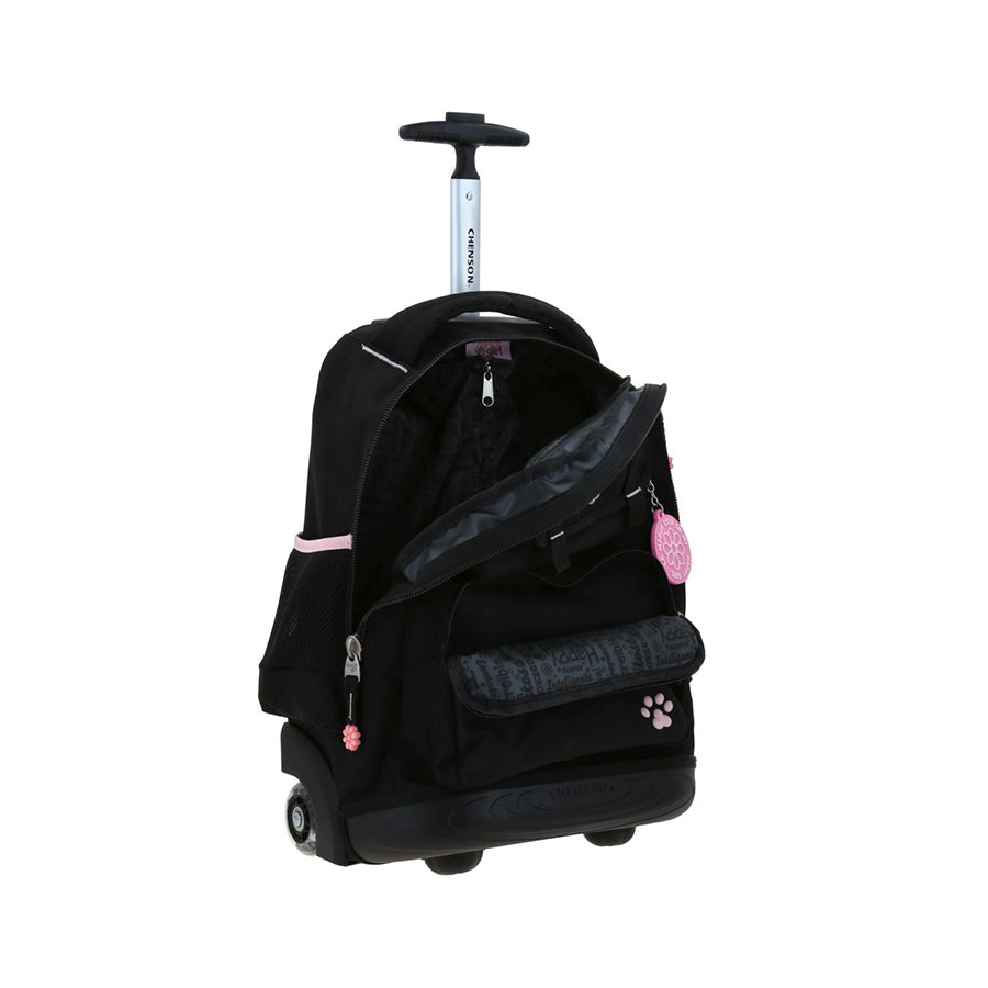 MOCHILA CON RUEDAS GRANDE CHENSON MORADO HAPPY GIRL KITY HG70818-3