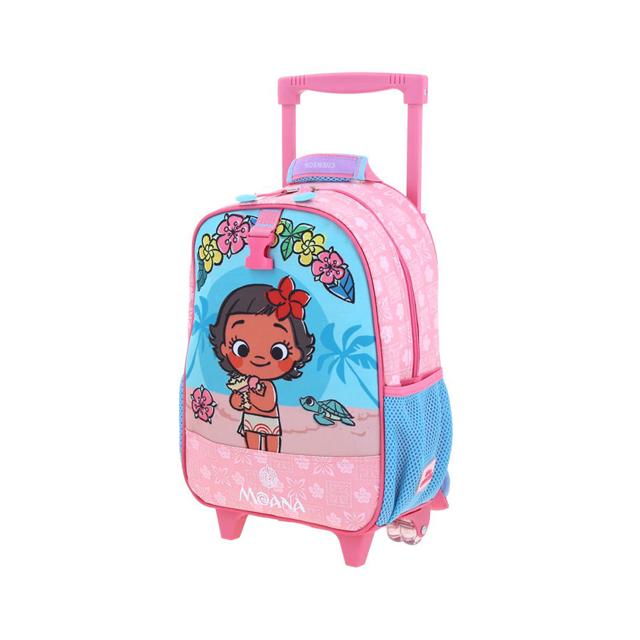 MOCHILA CON RUEDAS CHICA CHENSON ROSA PRINCESA MOANITA PR70838-P