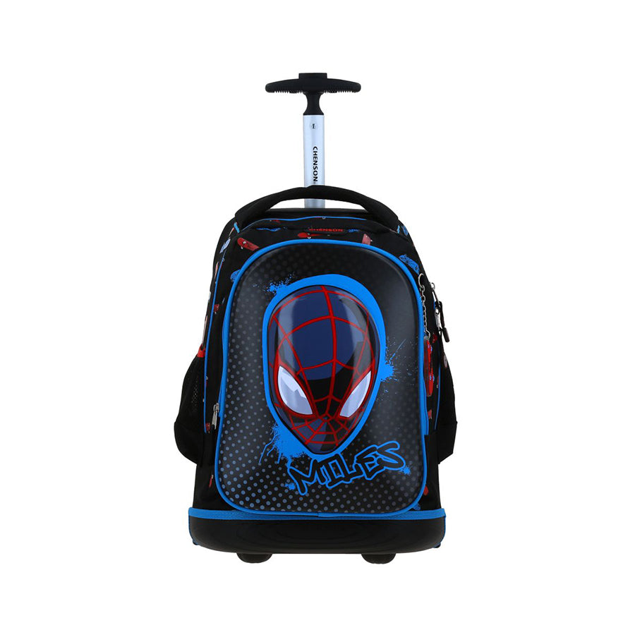 MOCHILA CON RUEDAS GRANDE CHENSON NEGRO MILES MORALES PIMS MM70844-3