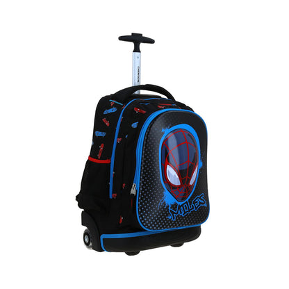 MOCHILA CON RUEDAS GRANDE CHENSON NEGRO MILES MORALES PIMS MM70844-3
