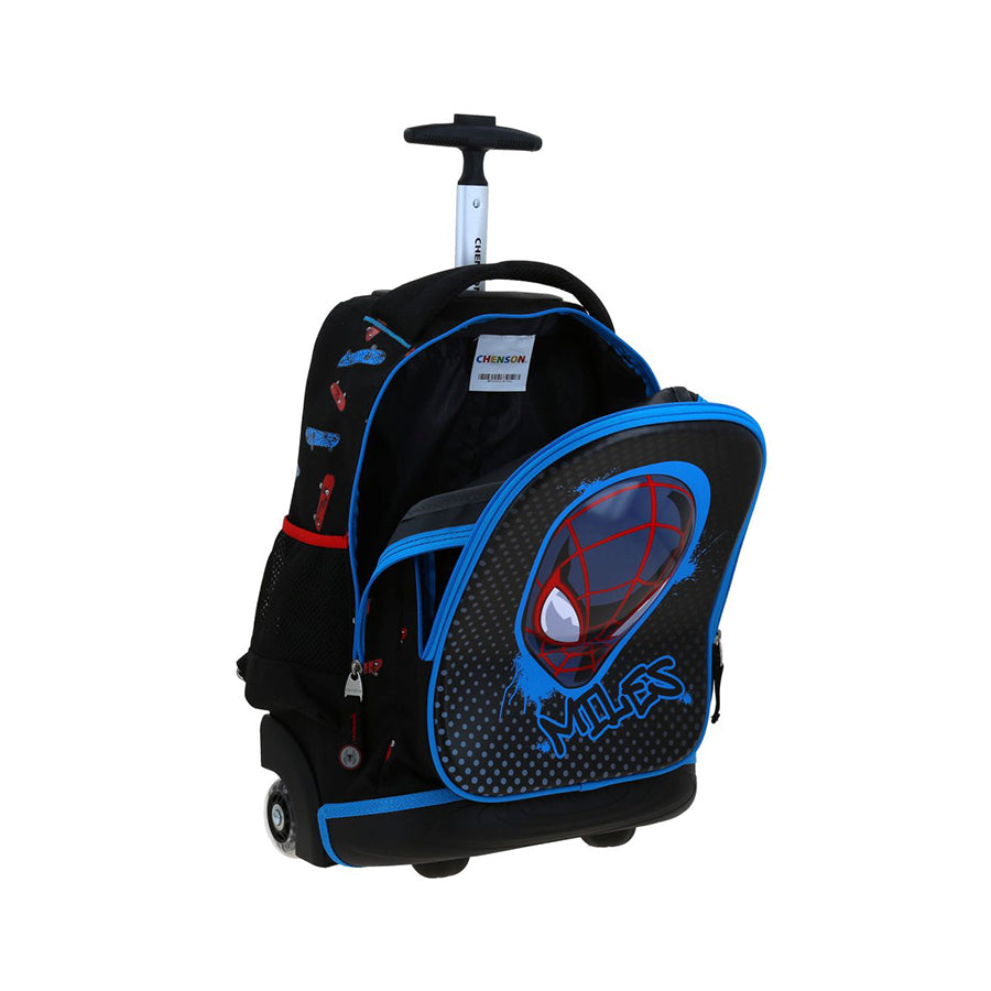 MOCHILA CON RUEDAS GRANDE CHENSON NEGRO MILES MORALES PIMS MM70844-3