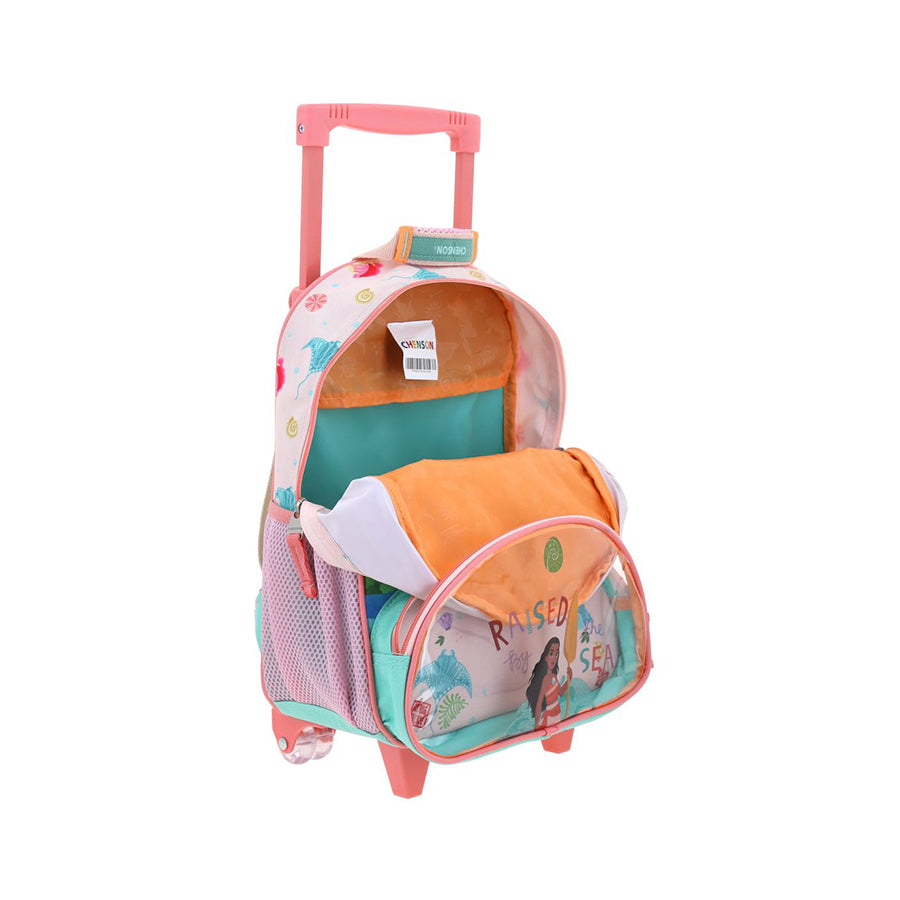 MOCHILA CON RUEDAS CHICA CHENSON TURQUESA PRINCESA RAIATEA PR70855-T