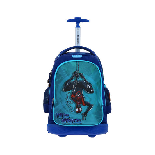 MOCHILA CON RUEDAS GRANDE CHENSON AZUL MILES MORALES TELT MM70886-9