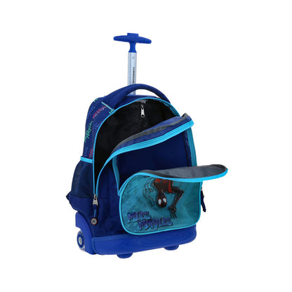 MOCHILA CON RUEDAS GRANDE CHENSON AZUL MILES MORALES TELT MM70886-9