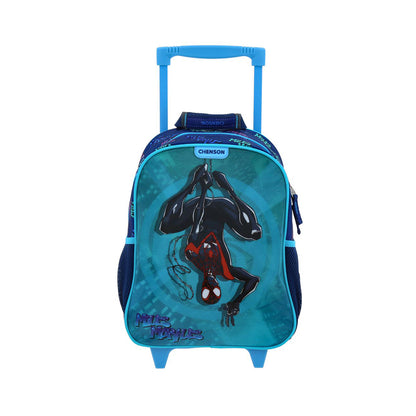 MOCHILA CON RUEDAS CHICA CHENSON AZUL MILES MORALES TELT MM70887-9