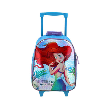 MOCHILA CON RUEDAS CHICA CHENSON AZUL PRINCESAS ARSK PR70954-9