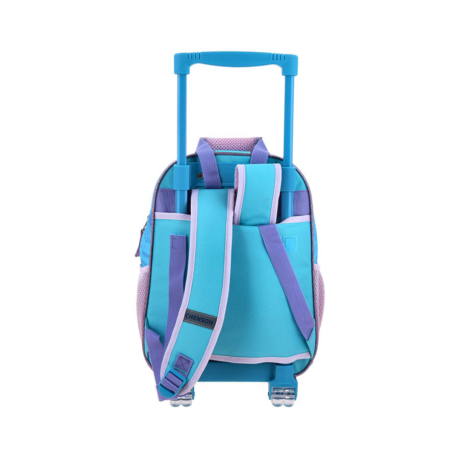 MOCHILA CON RUEDAS CHICA CHENSON AZUL PRINCESAS ARSK PR70954-9