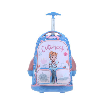 MOCHILA CON RUEDAS GRANDE CHENSON AZUL PRINCESAS ELA PR71000-9
