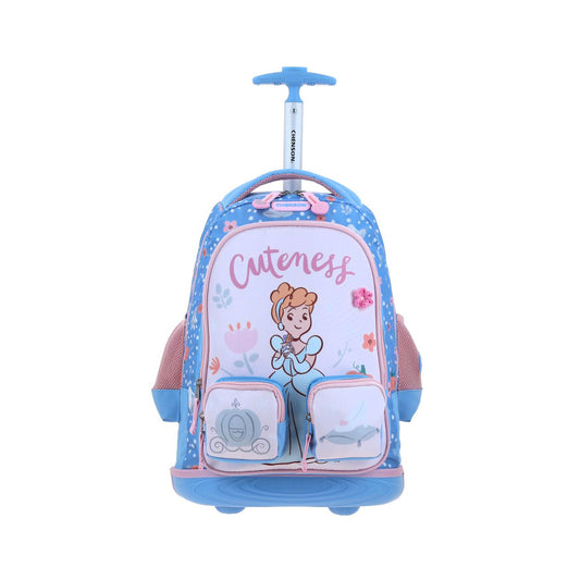 MOCHILA CON RUEDAS GRANDE CHENSON AZUL PRINCESAS ELA PR71000-9