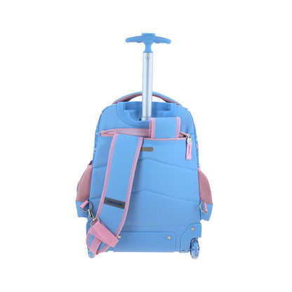 MOCHILA CON RUEDAS GRANDE CHENSON AZUL PRINCESAS ELA PR71000-9