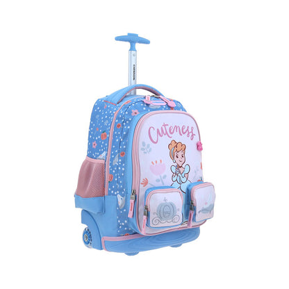 MOCHILA CON RUEDAS GRANDE CHENSON AZUL PRINCESAS ELA PR71000-9