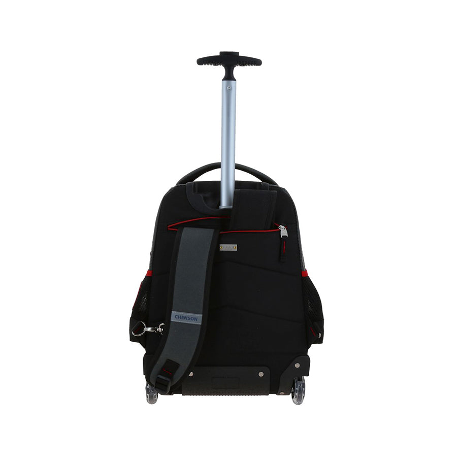 MOCHILA CON RUEDAS GRANDE CHENSON GRIS MILES MORALES FOSTER MM71020-2