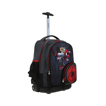 MOCHILA CON RUEDAS GRANDE CHENSON GRIS MILES MORALES FOSTER MM71020-2