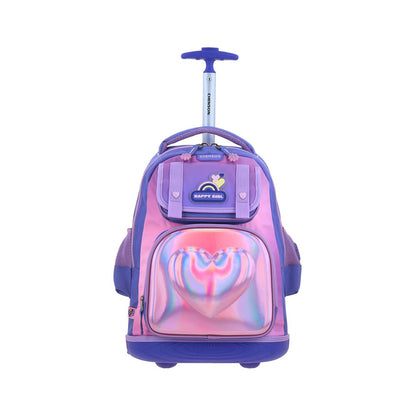 MOCHILA CON RUEDAS GRANDE CHENSON MORADO HAPPY GIRL JERT HG71038-U