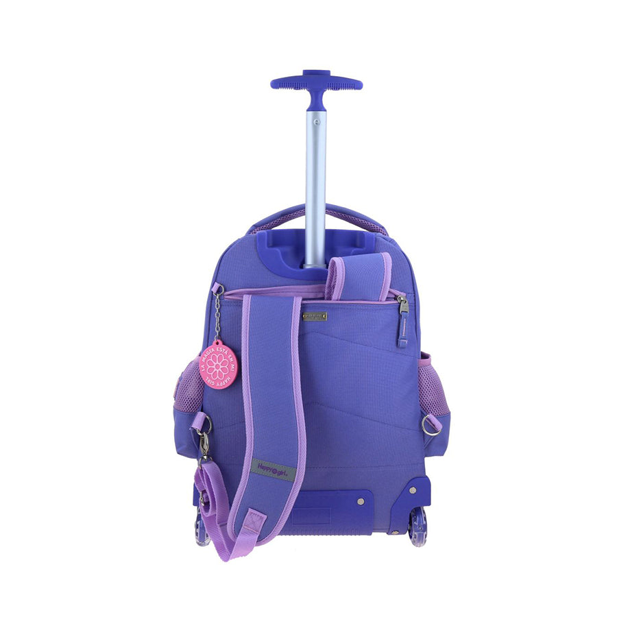 MOCHILA CON RUEDAS GRANDE CHENSON MORADO HAPPY GIRL JERT HG71038-U