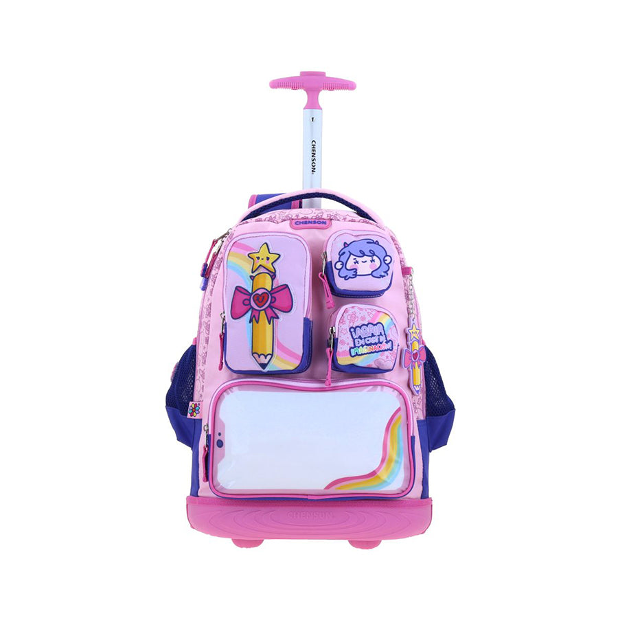 MOCHILA CON RUEDAS GRANDE CHENSON AZUL VANIA BACHUR LAPI VB71059-9