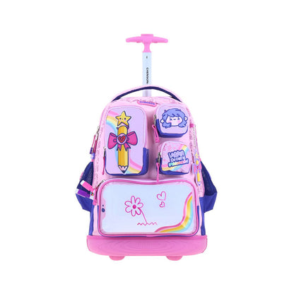 MOCHILA CON RUEDAS GRANDE CHENSON AZUL VANIA BACHUR LAPI VB71059-9