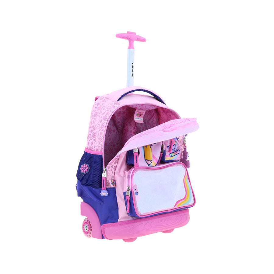 MOCHILA CON RUEDAS GRANDE CHENSON AZUL VANIA BACHUR LAPI VB71059-9