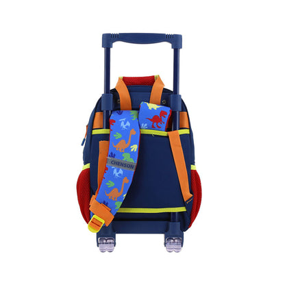 MOCHILA CHICA CON RUEDAS CHENSON AZUL ORIGINAL NINO CO71088-9