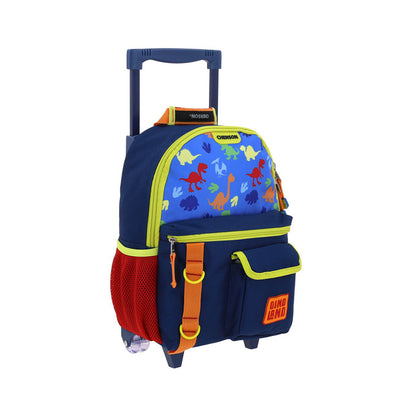 MOCHILA CHICA CON RUEDAS CHENSON AZUL ORIGINAL NINO CO71088-9