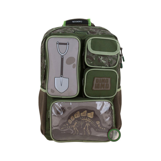 MOCHILA GRANDE CHENSON VERDE MILITAR ORIGINAL XPLO CO71164-A