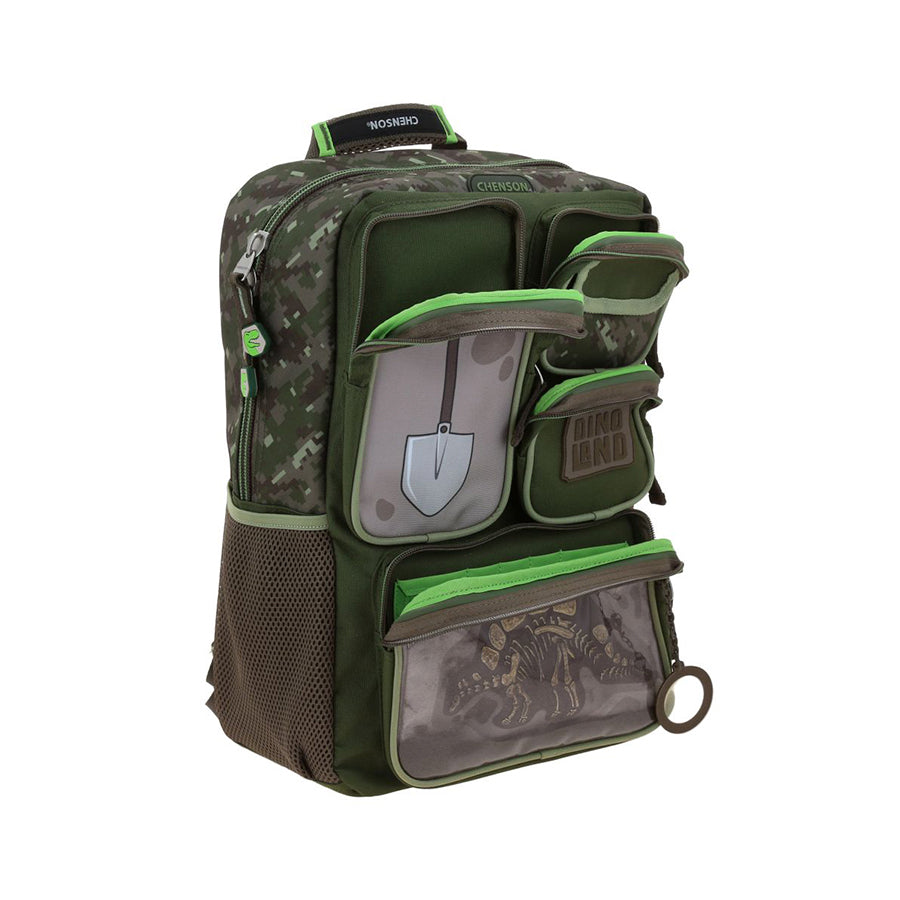 MOCHILA GRANDE CHENSON VERDE MILITAR ORIGINAL XPLO CO71164-A