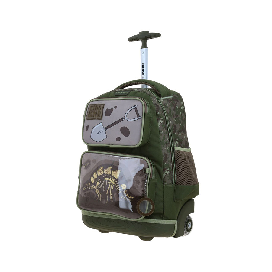 MOCHILA CON RUEDAS GRANDE CHENSON VERDE ORIGINAL XPLO CO71167-A