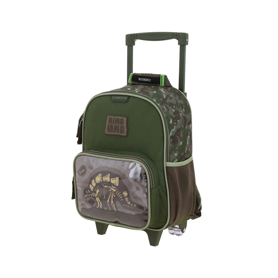 MOCHILA CON RUEDAS CHICA CHENSON VERDE ORIGINAL XPLO CO71169-A