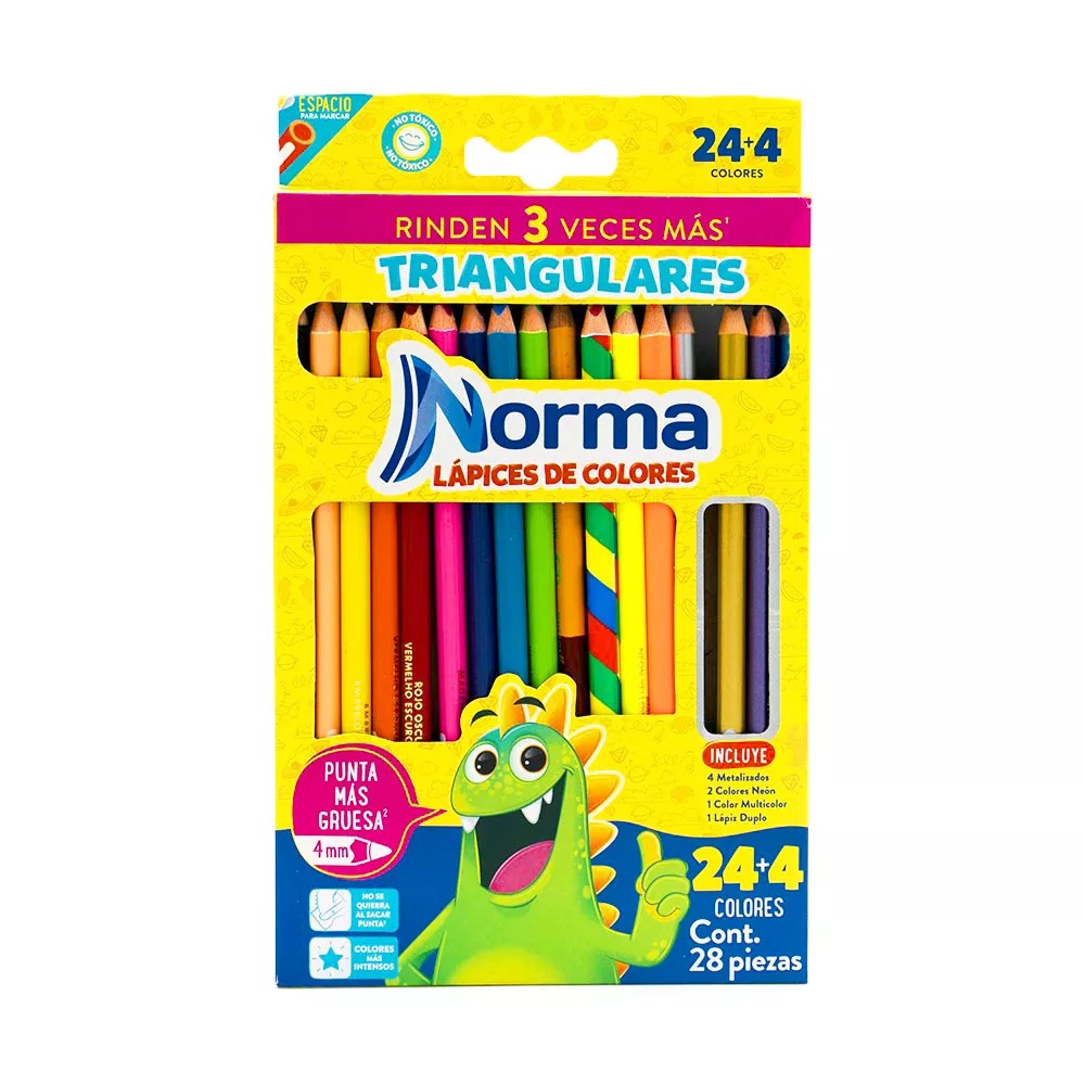 LAPICES DE COLORES T 24+4 L NORMA