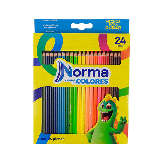 LAPICES DE COLORES NORMA REDONDOS 24 PIEZAS