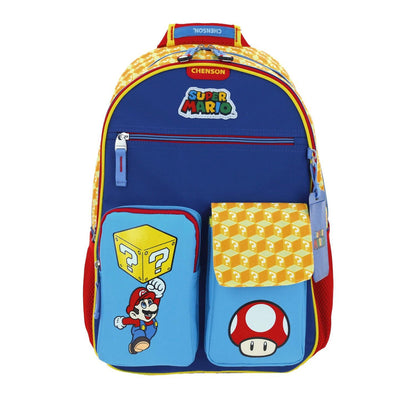 MOCHILA GRANDE CHENSON AZUL MARIO BROS ETHIAN MB66106-9