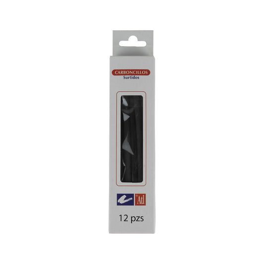 CARBONCILLO DE ARTE ATL SURTIDO 12 PIEZAS