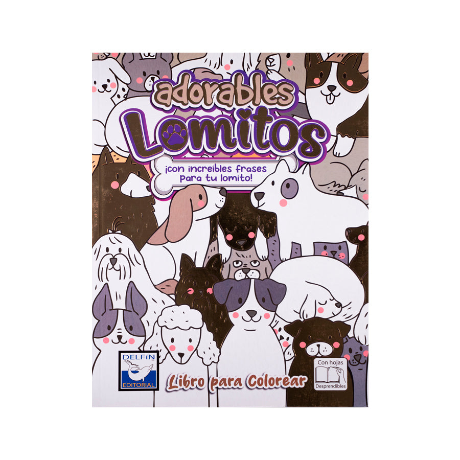 LIBRO PARA COLOREAR ADORABLES LOMITOS ED. DELFIN