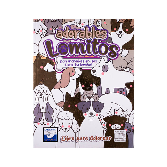 LIBRO PARA COLOREAR ADORABLES LOMITOS ED. DELFIN