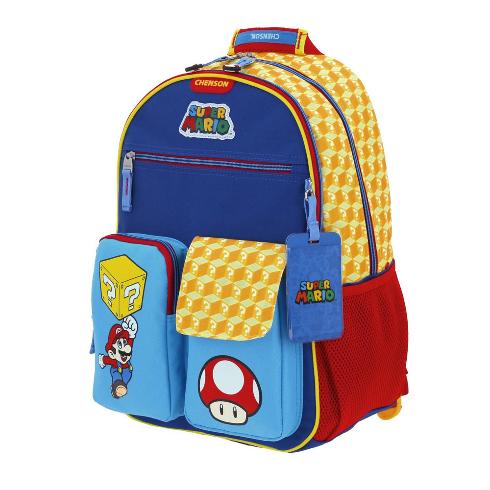 MOCHILA GRANDE CHENSON AZUL MARIO BROS ETHIAN MB66106-9