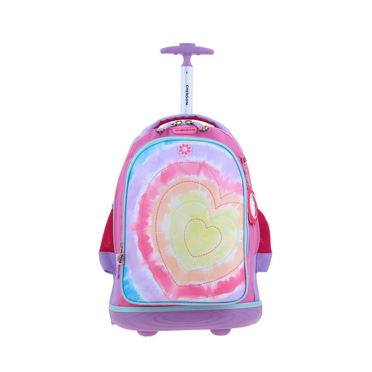 MOCHILA CON RUEDAS GRANDE CHENSON ROSA HAPPY GIRL LILI HG66216-P