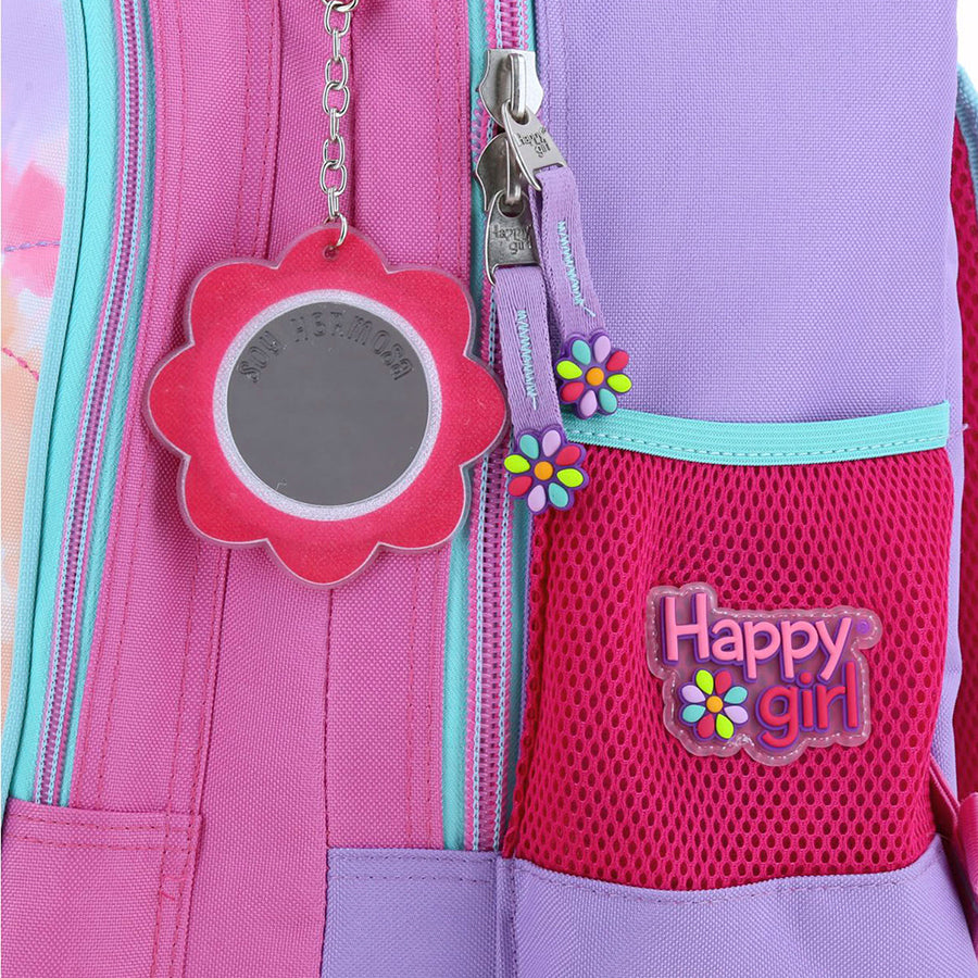 MOCHILA CON RUEDAS GRANDE CHENSON ROSA HAPPY GIRL LILI HG66216-P