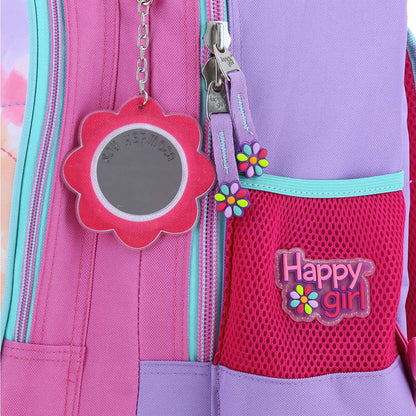 MOCHILA CON RUEDAS GRANDE CHENSON ROSA HAPPY GIRL LILI HG66216-P