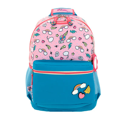 MOCHILA GRANDE CHENSON ROSA HAPPY GIRL POPT HG66303-P