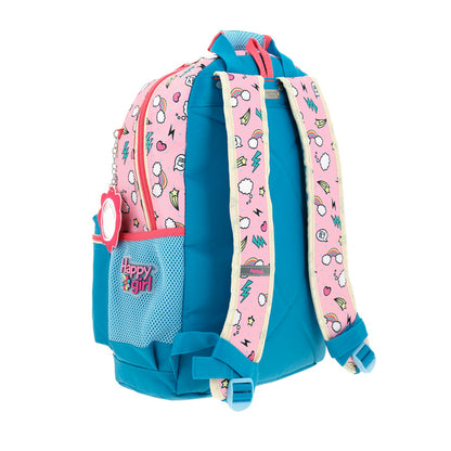 MOCHILA GRANDE CHENSON ROSA HAPPY GIRL POPT HG66303-P