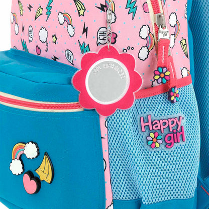 MOCHILA GRANDE CHENSON ROSA HAPPY GIRL POPT HG66303-P