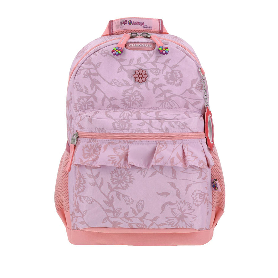 MOCHILA GRANDE CHENSON ROSA HAPPY GIRL SKIRTY HG66362-P