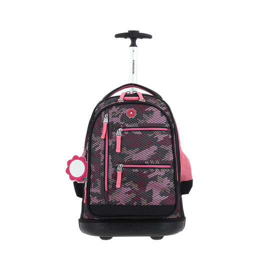 MOCHILA CON RUEDAS GRANDE CHENSON NEGRO HAPPY GIRL BESY HG66496-3