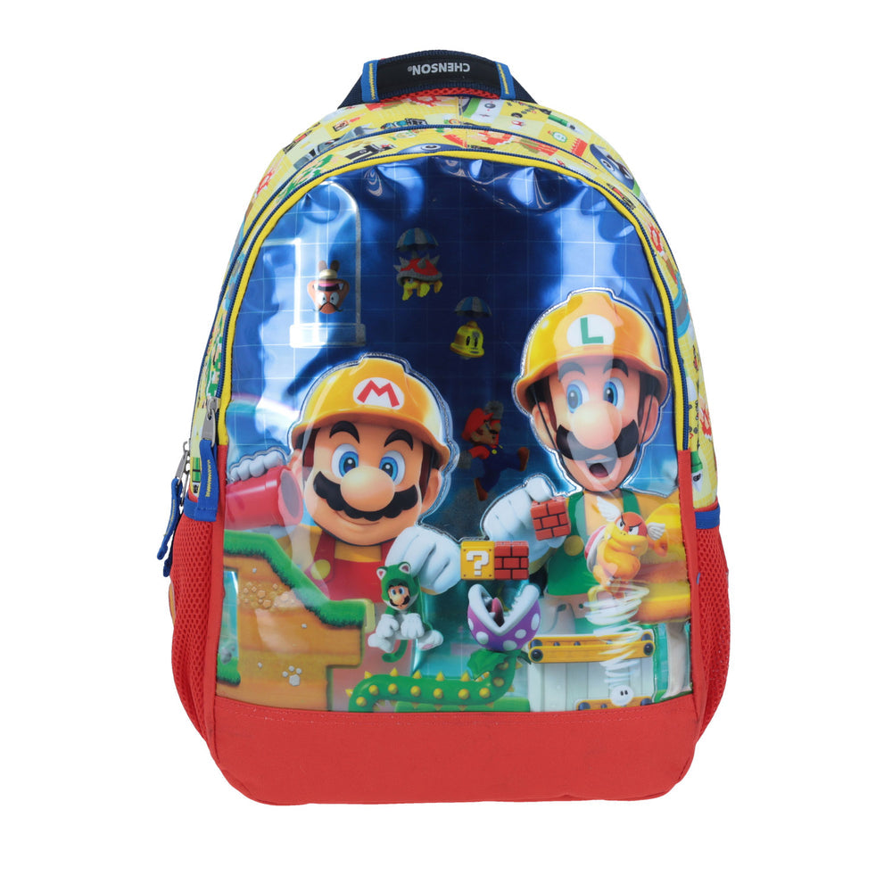 MOCHILA GRANDE CHENSON AMARILLO MARIO BROS KIRAT MB64509-L