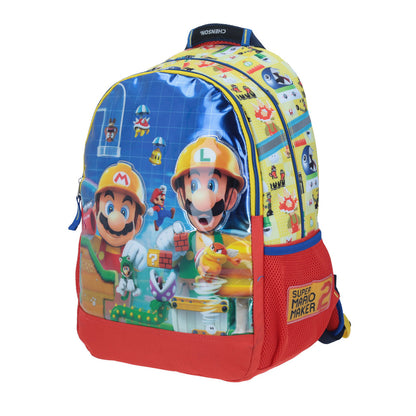 MOCHILA GRANDE CHENSON AMARILLO MARIO BROS KIRAT MB64509-L