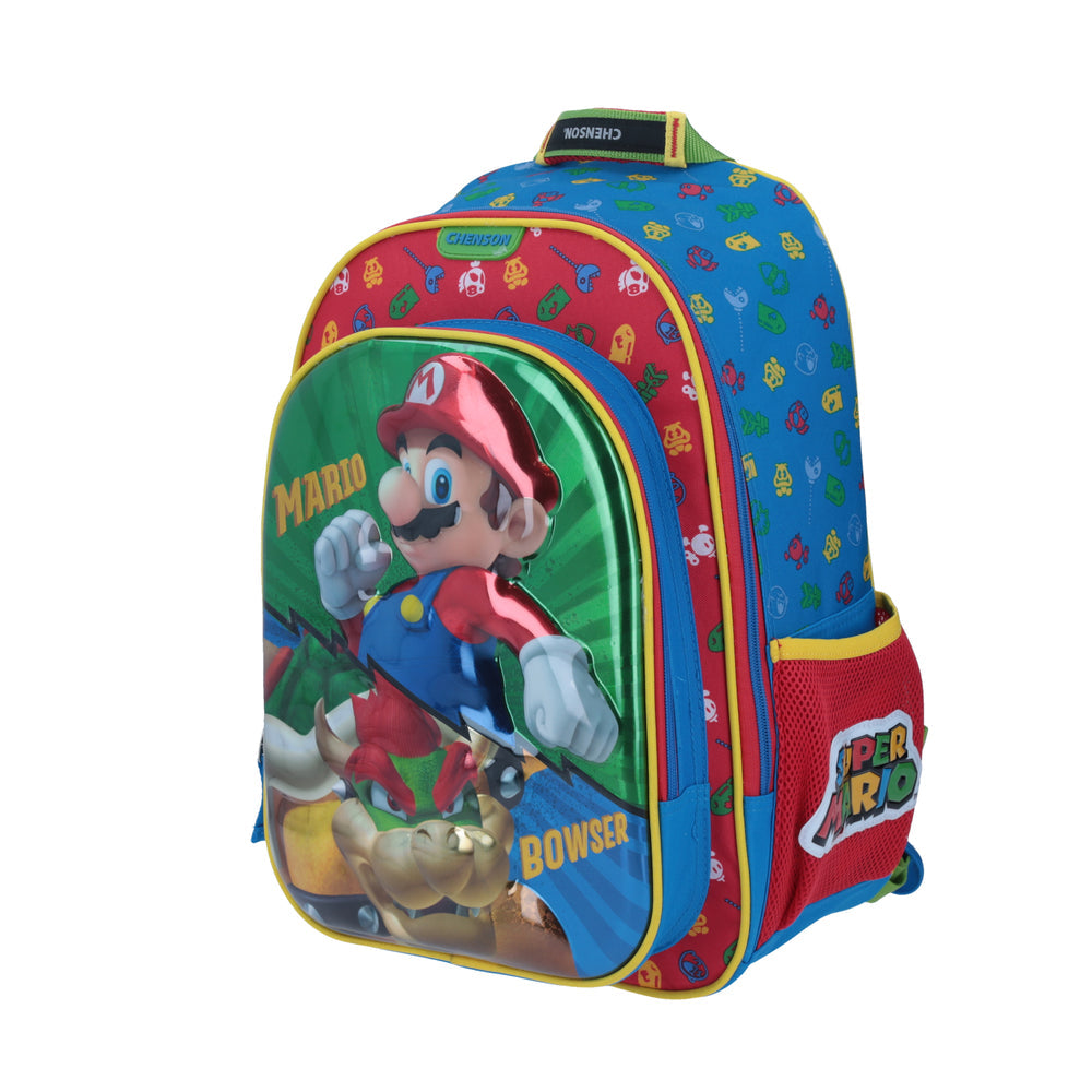 MOCHILA GRANDE CHENSON ROJO MARIO BROS MABOX MB64544-R