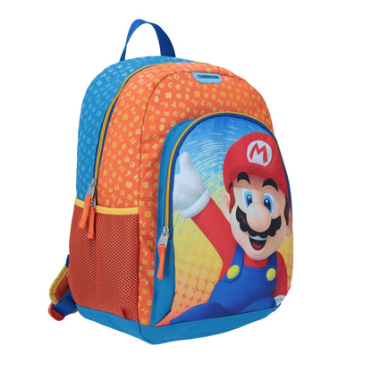 MOCHILA GRANDE CHENSON AZUL MARIO BROS MB65348-9