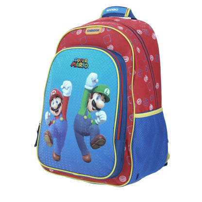 MOCHILA GRANDE CHENSON AZUL MARIO BROS JUMPERS MB65703-9