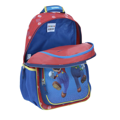 MOCHILA GRANDE CHENSON AZUL MARIO BROS JUMPERS MB65703-9