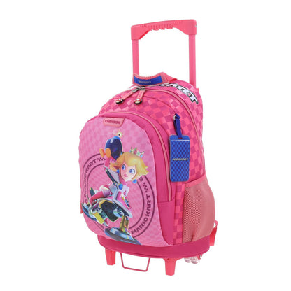 MOCHILA CON RUEDAS GRANDE CHENSON FUCHSIA MARIO BROS MOMA MB66254-F